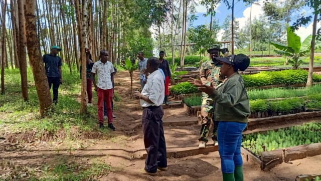 Visit by Kenya Forest Research Institute, Kenya Water Towers and Kenya Forest
